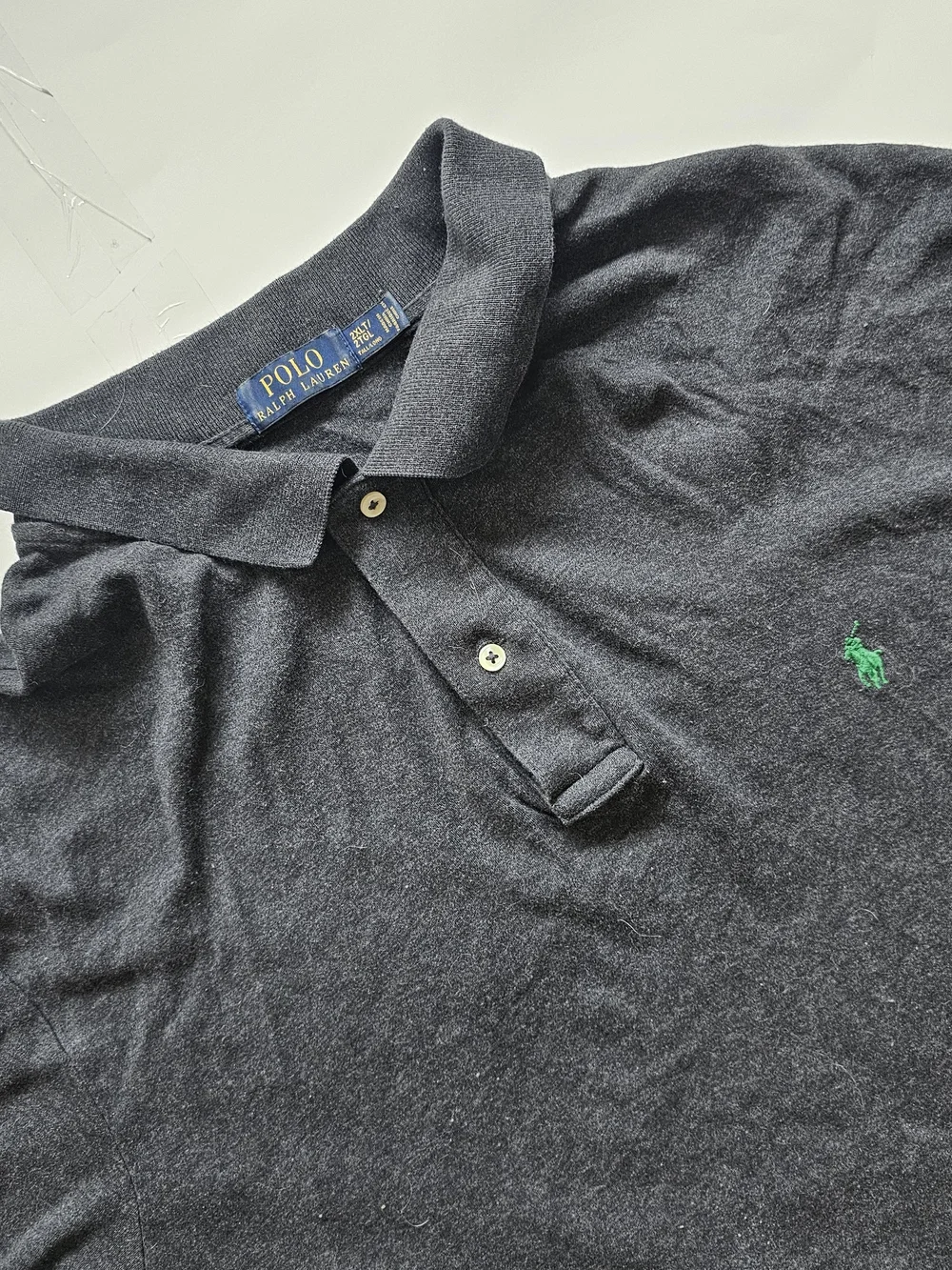 Polo by Ralph Lauren Navy Polo with Green Pony Embroidery